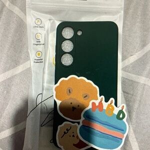 Sonix Dark Green Phone Case with Cute Stickers